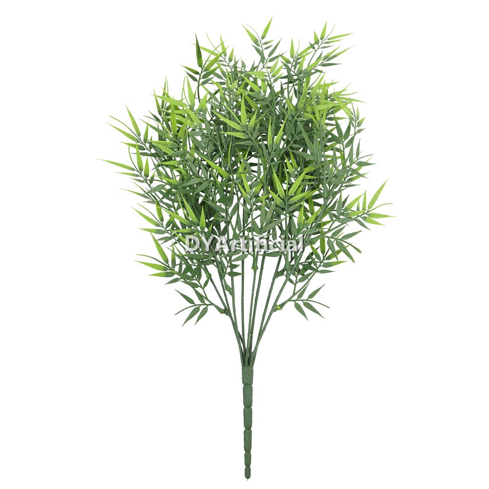 52CM Length Dark Green Artificial Bamboo Bush UV FR