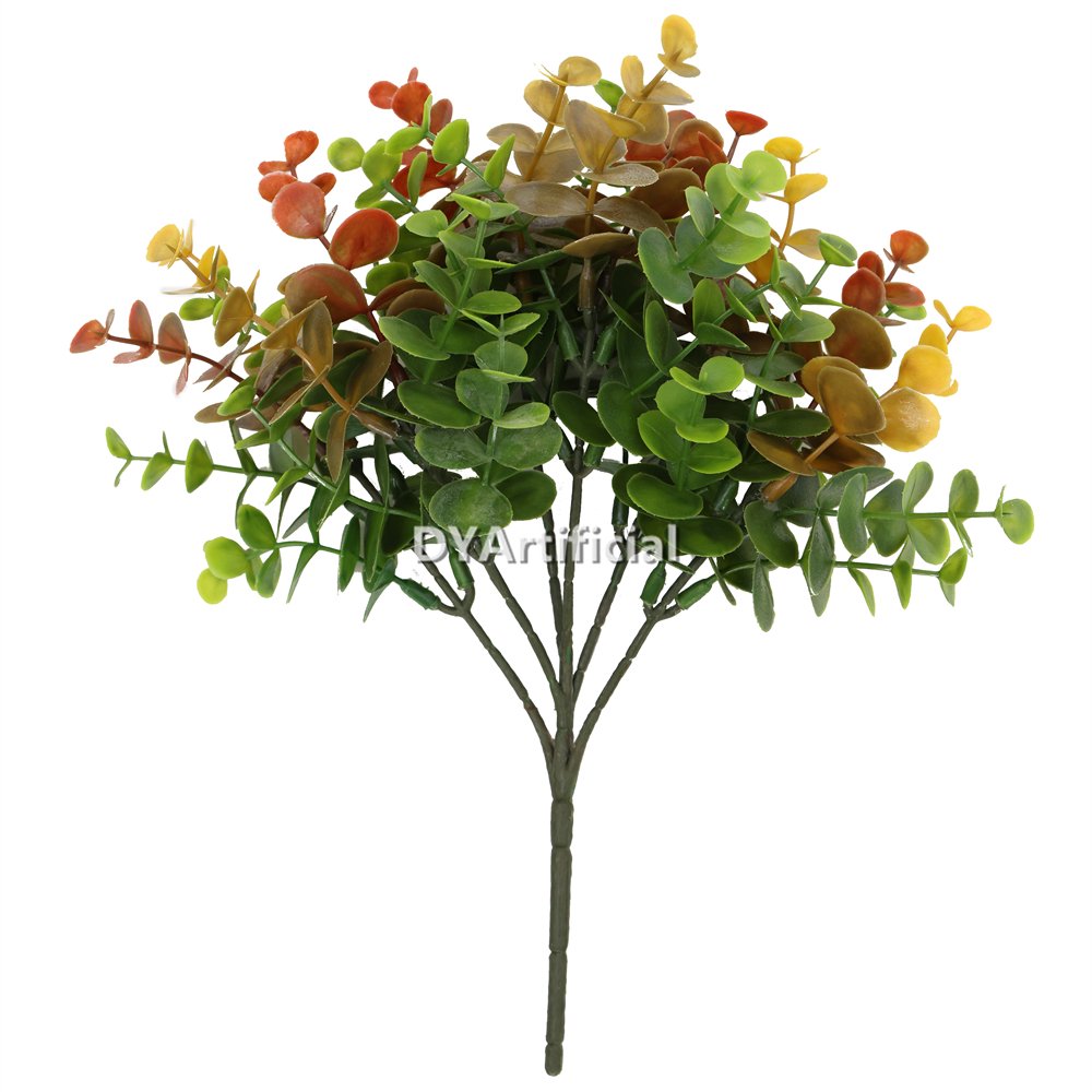33CM Artificial Money Leaf Plants Colorful