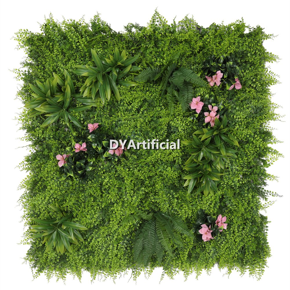 Spring Day Artificial Plants Wall Panel 100x100CM Outdoor UV