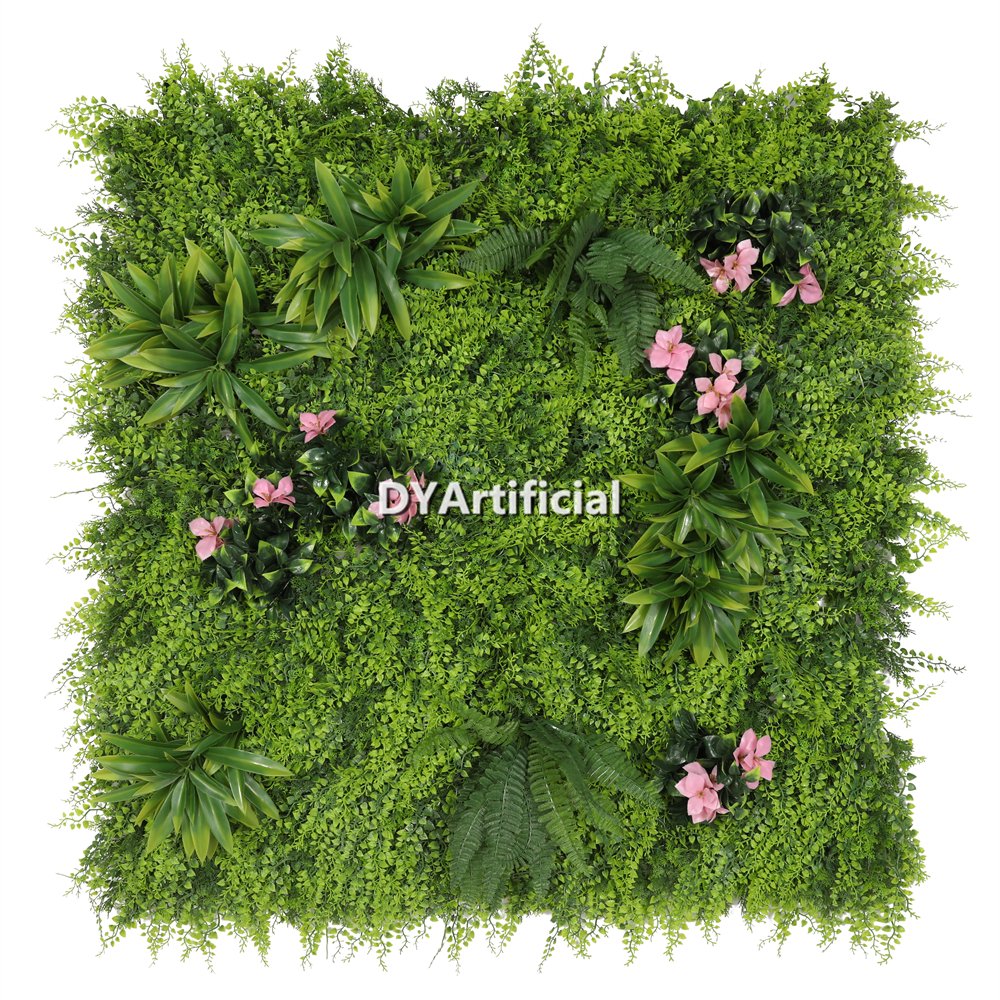 Spring Day Artificial Plants Wall Panel 100x100CM Outdoor UV