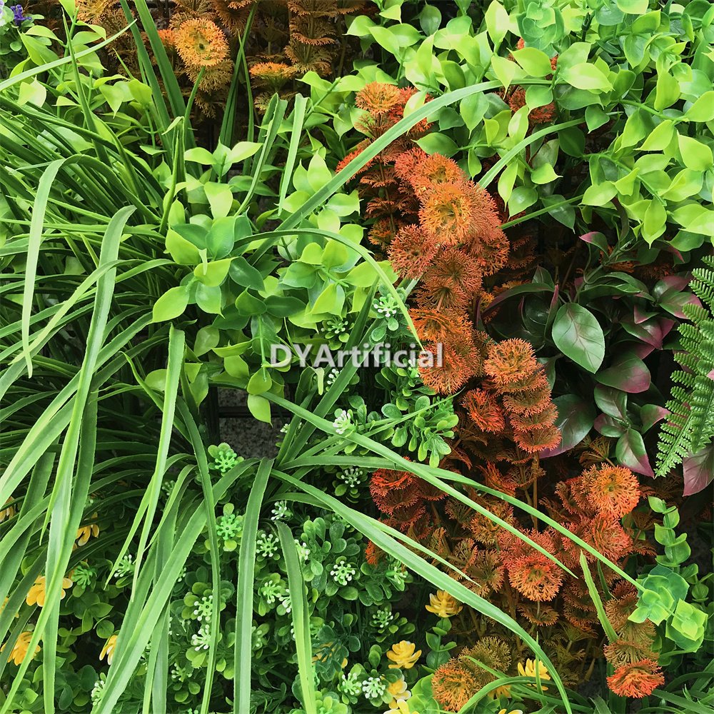 Indoor NO FR Artificial Plants Wall Panel UV Protected